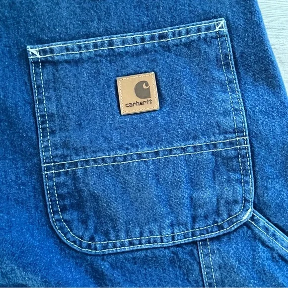Carhartt Men’s Original Dungaree Fit Carpenter Work Pants Size 38X30